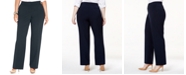JM Collection Plus & Petite Plus Size Curvy-Fit Straight-Leg Pants, Created for Macy's